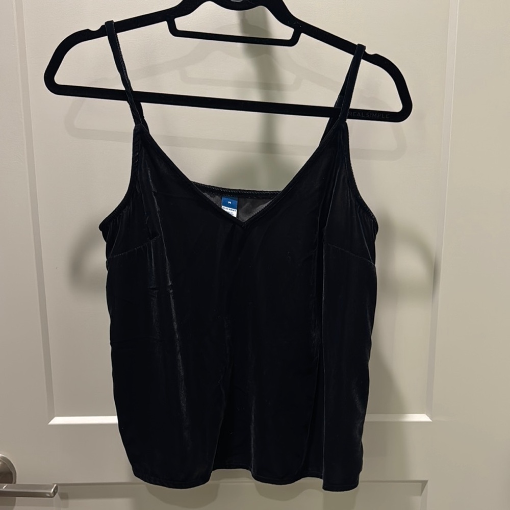 Old Navy Black Fitted Camisole Top